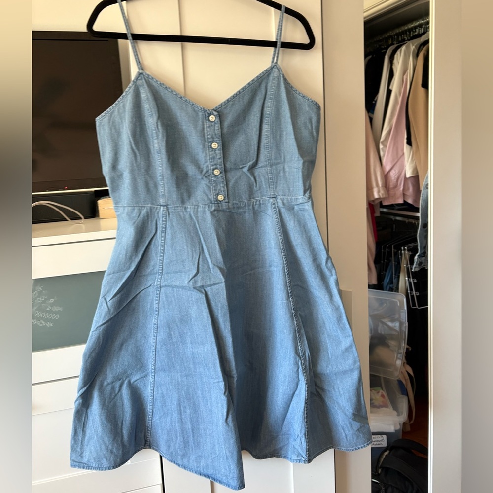 Denim Blue Sleeveless Dress